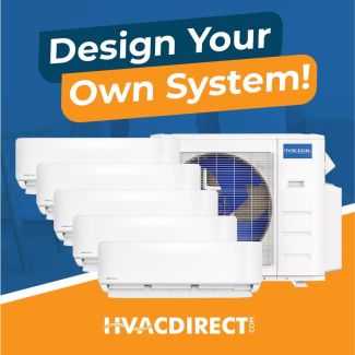 MRCOOL Design Your Own Five Zone Heat Pump System R454B