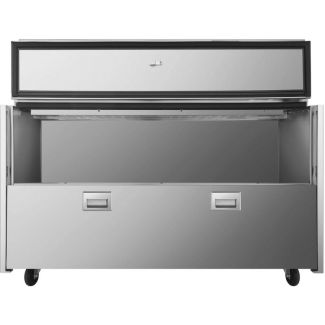 Atosa 58" 1 Door Single Sided Milk Cooler, 16 Crate Capacity – AMC-5801