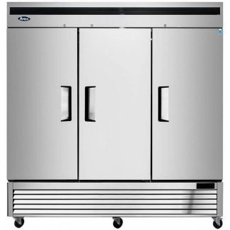 Atosa 82" 3 Solid Door Reach-In Freezer – MBF8504GR