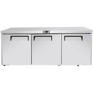 Atosa 73" 3 Solid Door Undercounter Refrigerator – MGF8404GR