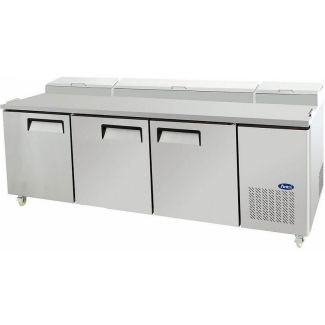 Atosa 93" 3 Door Pizza Prep Table, (12) 1/3 size pans – MPF8203GR