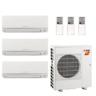 Mitsubishi GX-Series 23,600 BTU 3-Zone Mini Split Hyper Heat Pump with R454B Refrigerant 