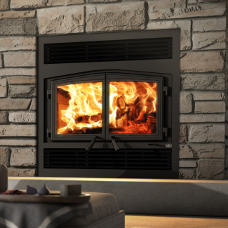 Osburn Stratford II Wood Fireplace W/Blower - OB04007 - Heats 2200 Sq Ft