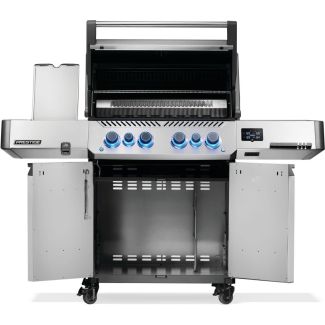 Napoleon 32" Prestige 500 Connected Freestanding Gas Grill & Cart with Infrared Side and Rear Burner in Stainless Steel for Propane - P500VXRSIBPSS