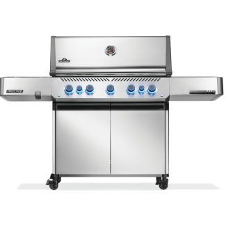 Napoleon 36" Prestige 665 Freestanding Gas Grill & Cart with Infrared Side and Rear Burner for Propane - P665VRSIBPSS