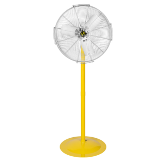 Hunter Jan Fan Pedestal Fan - 2 Speed 20” - Silver - JF-PF20-DCS-S