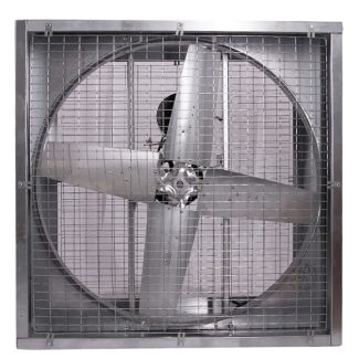 Triangle Fans 48" 4 Blade PFG Series Belt Drive Agricultural Exhaust Fan 1 HP 230V 1-Phase Totally Enclosed Motor  - PFG4815