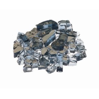Prism Hardscapes Smoke Fire Glass 1/4" Metallic - 10 lbs - PH340-7