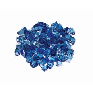 Prism Hardscapes Fire Glass 1/4" Metallic - 10-lbs - Aqua - PH-340-1