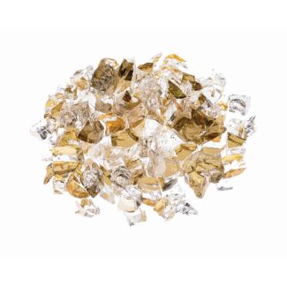 Prism Hardscapes Fire Glass 1/4" Metallic - 10-lbs - Golden - PH-340-5