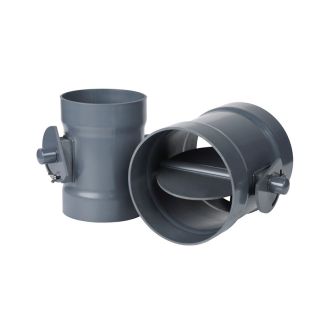 Plastec Adjustable Damper for 8" PVC Duct