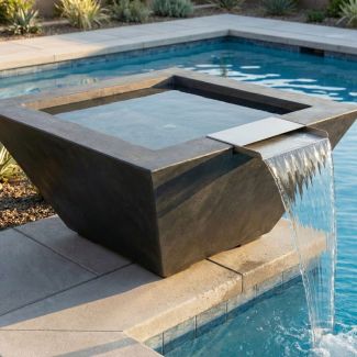 Prism Hardscapes Lombard Tall 32" Square Water Bowl - PH-445-WBCT