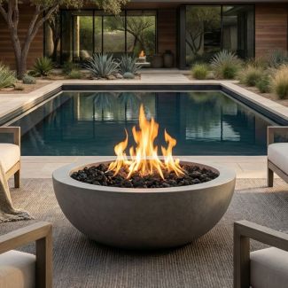 Prism Hardscapes Moderno 6 39" Round Gas Fire Pit - PH-440