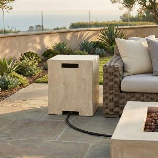 Prism Hardscapes Sausalito End Table & Propane Tank Enclosure - PH-417