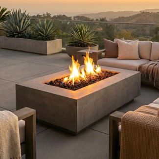Prism Hardscapes Tavola 1 56" Rectangular Gas Fire Pit - PH-405
