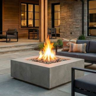 Prism Hardscapes Tavola 3 48" Square Gas Fire Pit - PH-407
