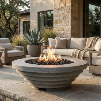 Prism Hardscapes Triton 48" Round Gas Fire Pit - PH-704