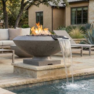 Prism Hardscapes Toscana 33" Round Fire & Water Bowl - PH-442-FWBC