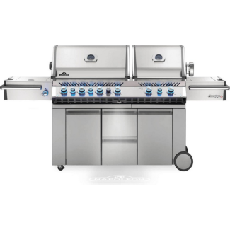 Napoleon 44" Presitge PRO Freestanding Gas Grill & Cart with Power Side, Infrared Cooking and Rear Burner for Natural Gas - PRO825RSBINSS-3
