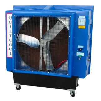 Quietaire 36” Quietcool Portable Evaporative Coolers, Direct Drive Single Speed 3/4HP 120V - QC36D1X