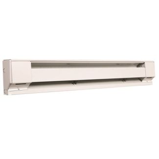 Qmark Heater 1000W at 120V, 4 Foot Residential Baseboard Heater, White - 2514NW