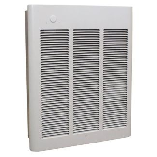 Qmark Heater 750W/1500W Commercial Fan-Forced Wall Heater, 120V White - CWH1151DSF