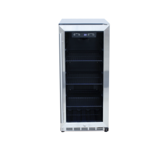 RCS 15-Inch 3.2 Cu. Ft SS Refrigerator with Window - REFR5