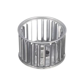 Reznor OEM galvanized steel blower wheel for gas-fired unit heater, replacement fan wheel component - RZ097724
