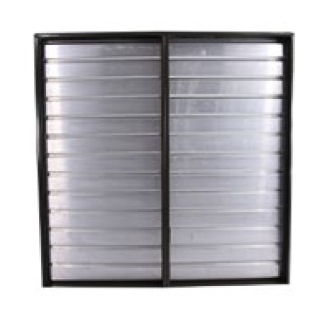 Triangle Fans 40" x 40" Double Industrial Supply Shutter - Wall Mounted