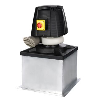 Plastec R 15 Direct Drive Forward Curve Roof Mounted Polypropylene Blower, 200 CFM, 1/4 HP, Three Phase, 230/460 V - R15ST6P025