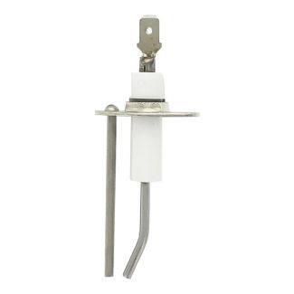Reznor RZ147166 spark ignitor electrode with dual metal prongs and a white ceramic insulator base.