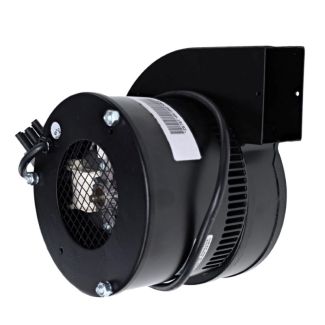 Reznor RZ270476 single-speed inducer motor assembly featuring a cylindrical electric motor mounted horizontally to a metallic blower wheel housing.