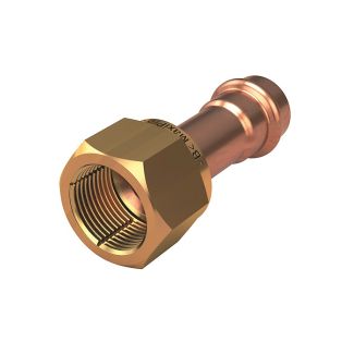 1/4" MaxiPro SAE Copper Formed Flare with Brass Nut - Bag of 4