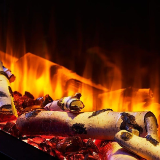 SimpliFire ShadowGlo High Definition Natural Birch Log Set - SF-HDL-BIRCH