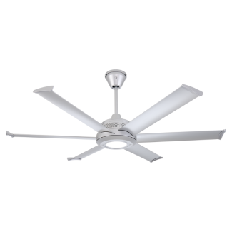 Big Ass Fans Mammoth  60" Smart Indoor/Outdoor Silver Ceiling Fan with Wifi Enable and LED light