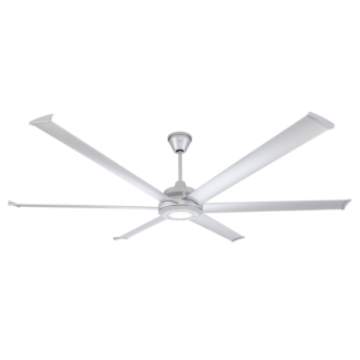 Big Ass Fans Mammoth  84" Smart Indoor/Outdoor Silver Ceiling Fan with Wifi Enable and LED light