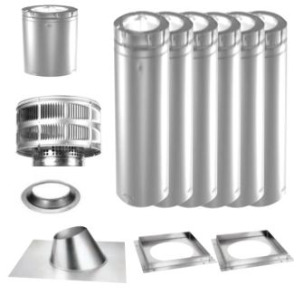 Majestic SL1100 11-Inch ID x 13-Inch OD 25ft Vertical Vent Kit