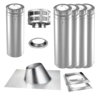 Majestic SL300 8-Inch ID x 11-Inch OD 15ft Vertical Vent Kit