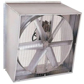 Triangle Fans 36" 6 Blade Belt Drive Slant Wall Agriculture Fan 1/2 HP 230V 1-Phase Totally Enclosed Motor  - SLW36136
