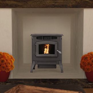 Breckwell SPC4000 Pellet Stove Cast Iron with Blower - Heats 2000 Sq Ft