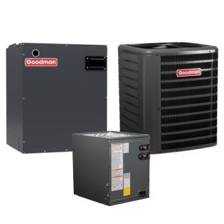 2.5 Ton 14.5 SEER2 Goodman R32 Electric Furnace and Heat Pump System - Upflow/Downflow - 21" - GLZS5BA3010 / CAPTA3026C3 / MBVB16CP1X00