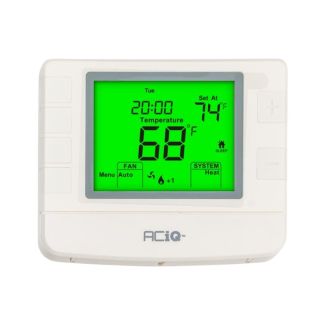 ACiQ 1 Heat / 1 Cool Single Stage Programmable Home Thermostat - STN2020