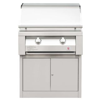 Summerset 30" Resort Commercial 2 Commercial Burner Freestanding Gas Grill 304 Stainless Steel with Pedestal for Natural Gas - SBG30 / SBG30-PED