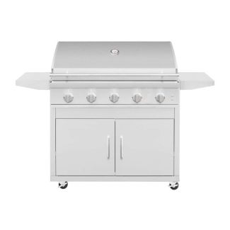 Summerset 40" Sizzler 5 Burner Stainless Steel Freestanding Gas Grill with Cart for Natural Gas - SZR40 / CART-SZR40
