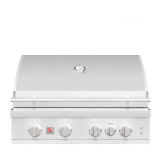 Summerset 32" Sizzler PRO 4 Burner Gas Grill with Rotisserie Burner & Interior/Exterior Lights for Natural Gas - SZRPRO32