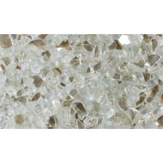 Superior Fireplace Glass Media - 5LB Bag - Platinum - CRSHGL-P