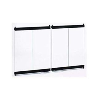 Superior Standard Bi-Fold Door in Black for 42" Fireplace