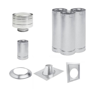 Superior 6DVL Direct Vent 15ft Vertical Chimney Kit
