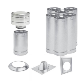 Superior 8DVL Direct Vent 25ft Vertical Chimney Kit