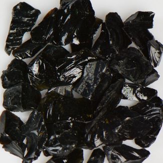 American Specialty Glass - Fire Glass - Black - 1/4 Inch to 3/8 Inch 
